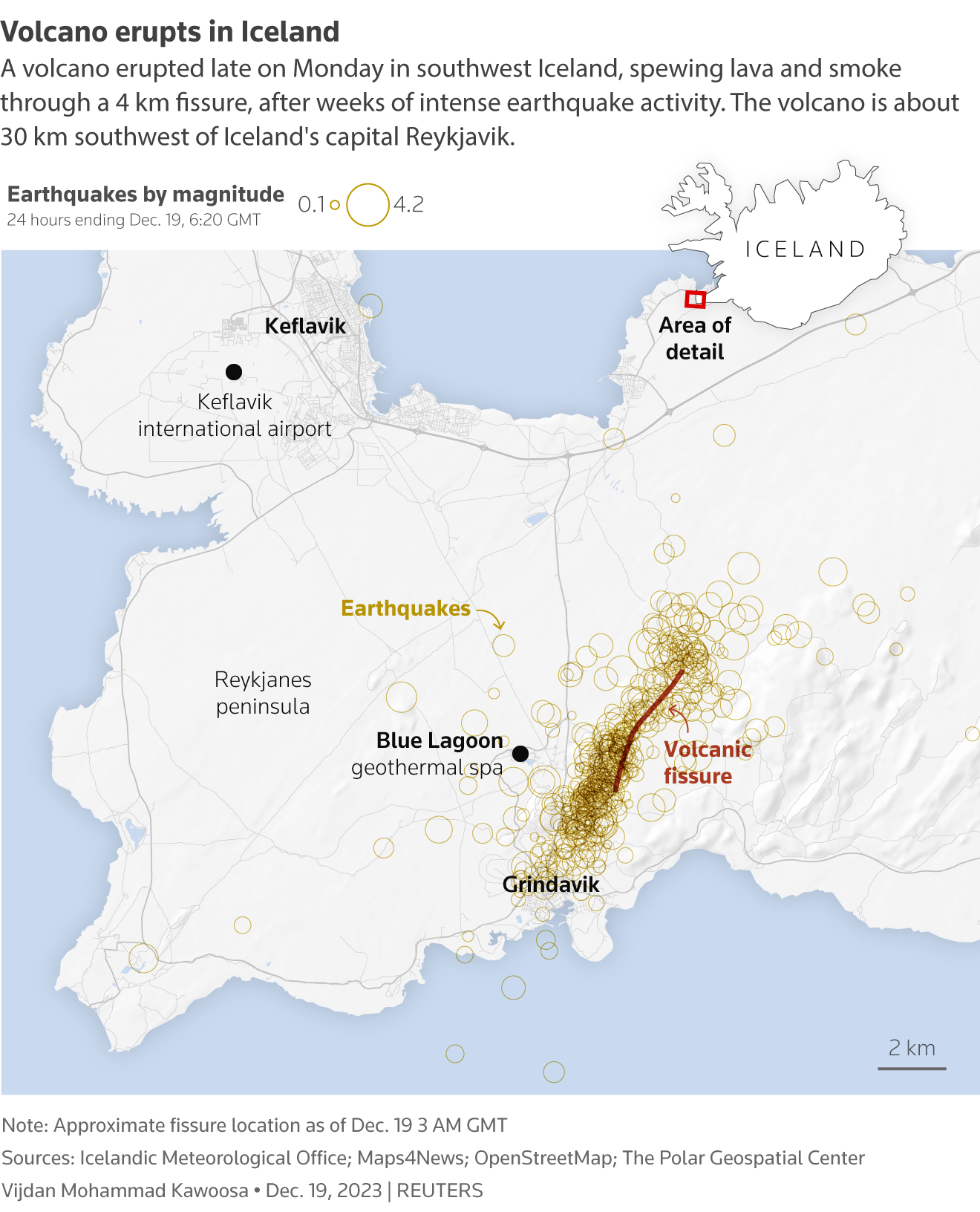 Large Icelandic volcano eruption misses local town, World News AsiaOne